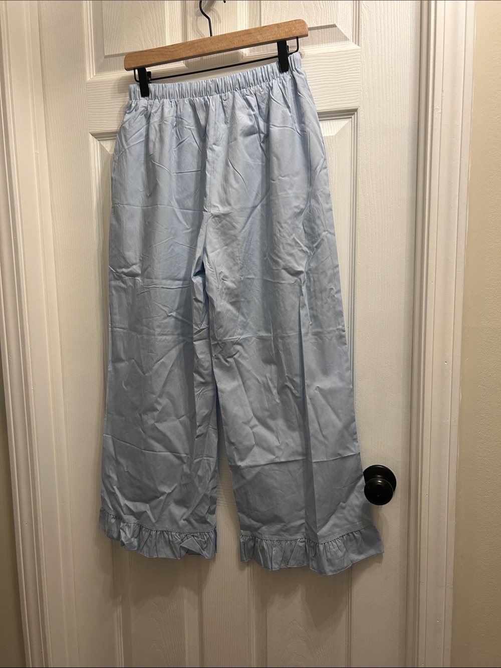 Light Blue Ruffle-Trim Sleep Set NWT - Picture 8 of 10